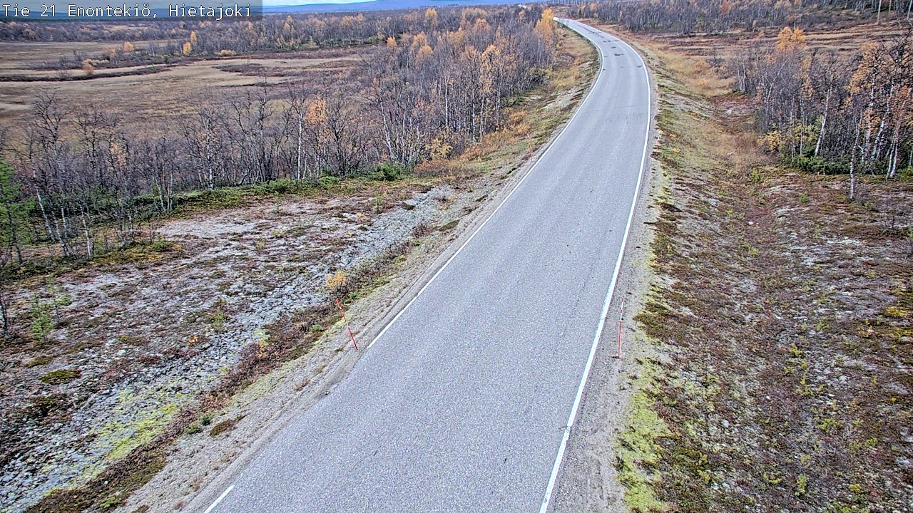 Weather Camera Image Road 21 Enontekiö, Hietajoki, Enontekiö, Lappi