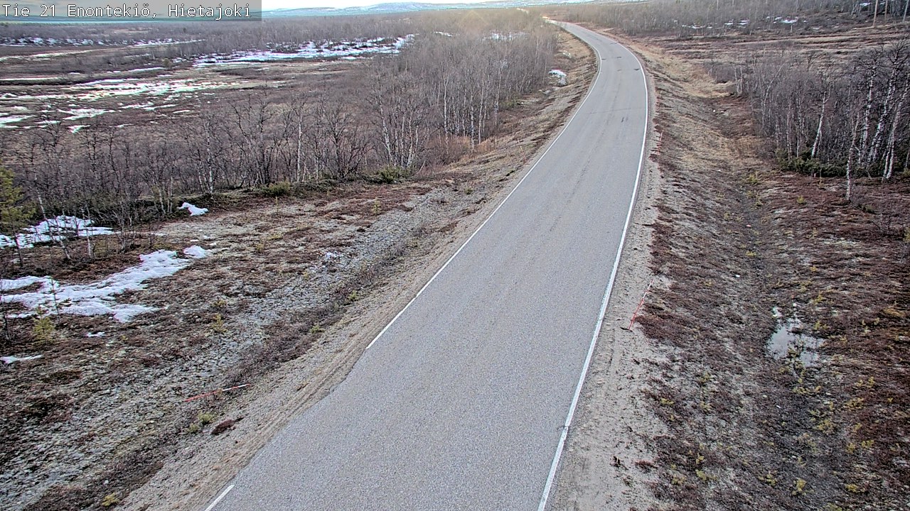 Weather Camera Image Road 21 Enontekiö, Hietajoki, Enontekiö, Lappi