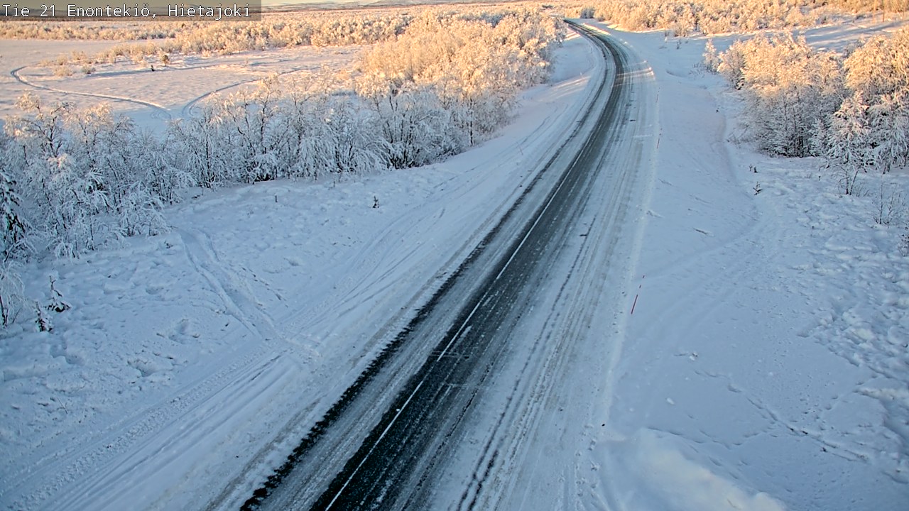 Weather Camera Image Väg 21 Enontekis, Hietajoki, Enontekiö, Lappi