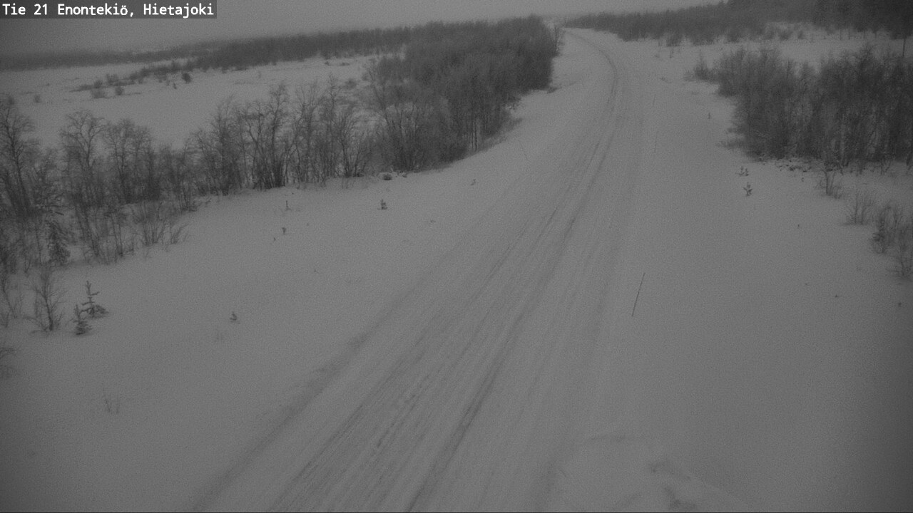Weather Camera Image Väg 21 Enontekis, Hietajoki, Enontekiö, Lappi