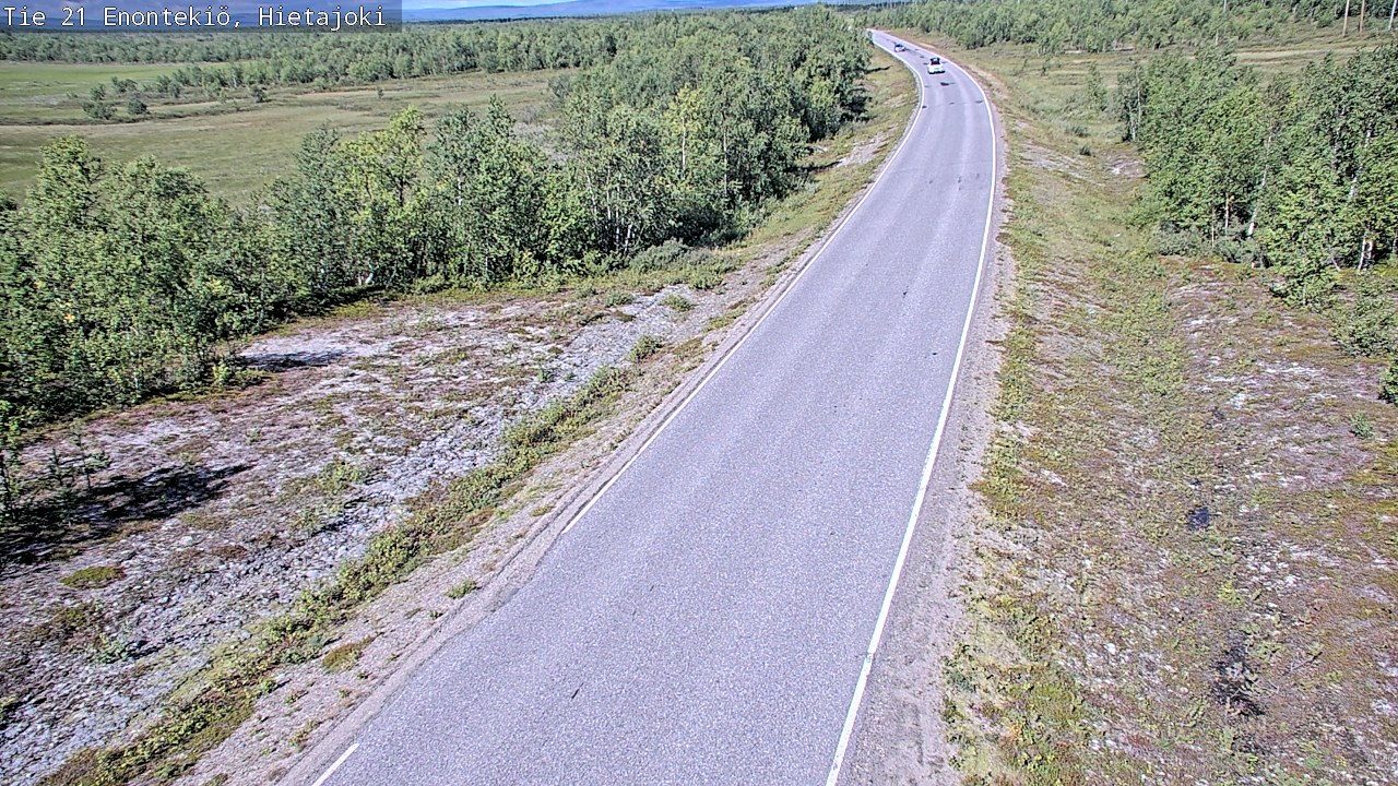 Weather Camera Image Road 21 Enontekiö, Hietajoki, Enontekiö, Lappi