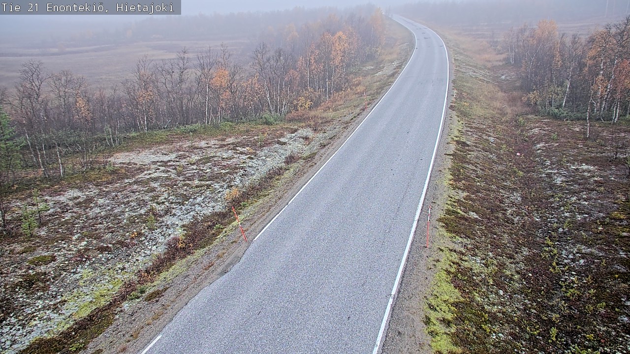 Weather Camera Image Road 21 Enontekiö, Hietajoki, Enontekiö, Lappi