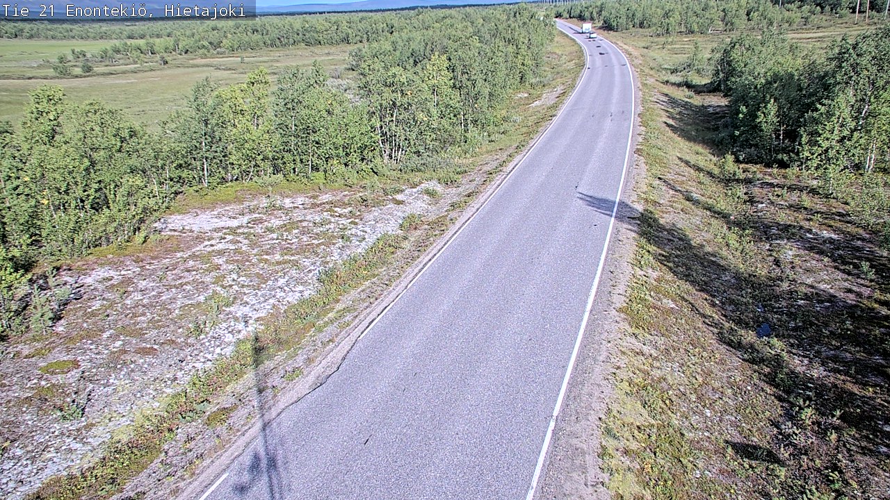Weather Camera Image Road 21 Enontekiö, Hietajoki, Enontekiö, Lappi