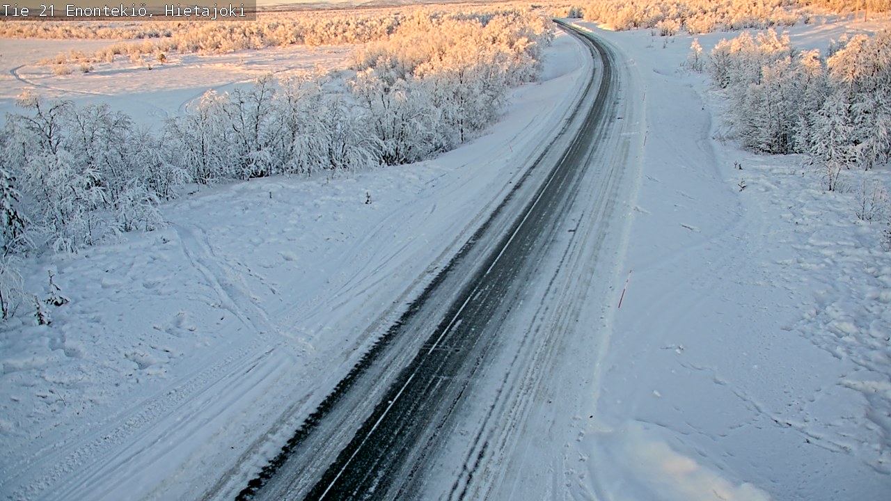 Weather Camera Image Väg 21 Enontekis, Hietajoki, Enontekiö, Lappi