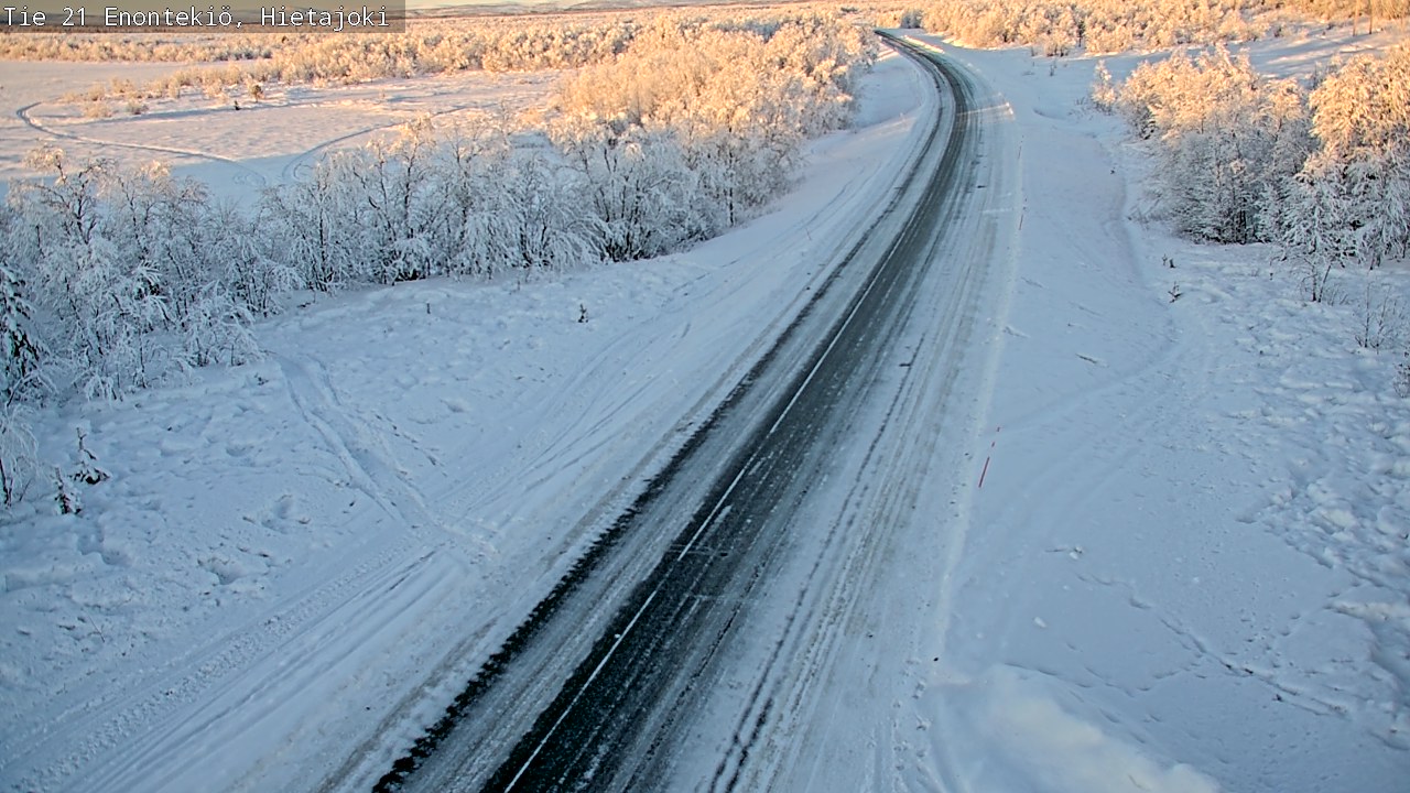 Weather Camera Image Väg 21 Enontekis, Hietajoki, Enontekiö, Lappi