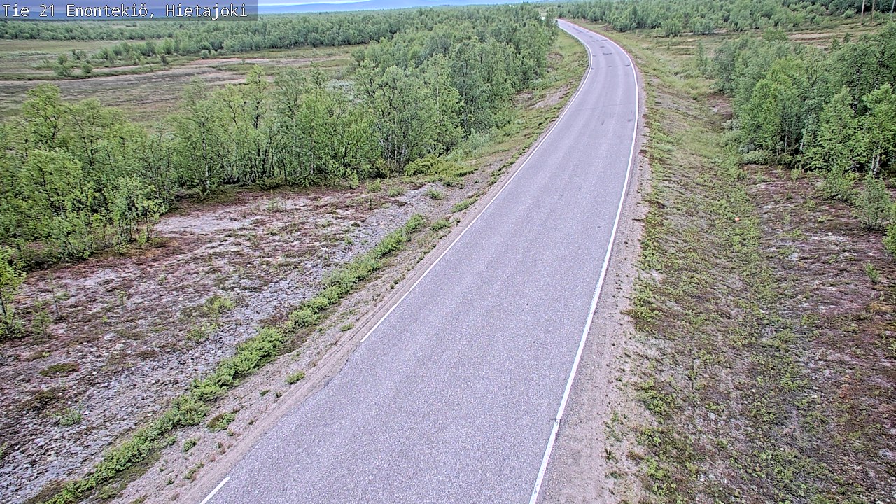 Weather Camera Image Road 21 Enontekiö, Hietajoki, Enontekiö, Lappi