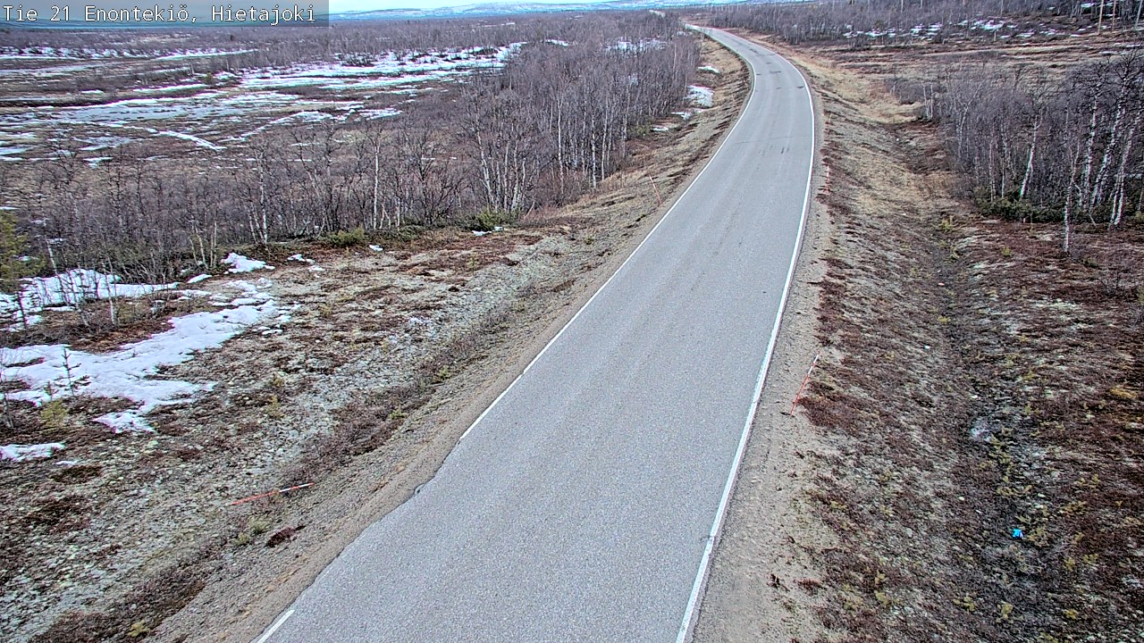 Weather Camera Image Road 21 Enontekiö, Hietajoki, Enontekiö, Lappi