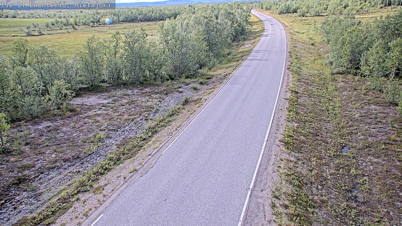 Weather Camera Image Road 21 Enontekiö, Hietajoki, Enontekiö, Lappi