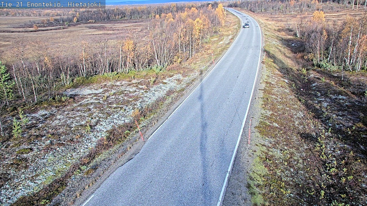 Weather Camera Image Road 21 Enontekiö, Hietajoki, Enontekiö, Lappi