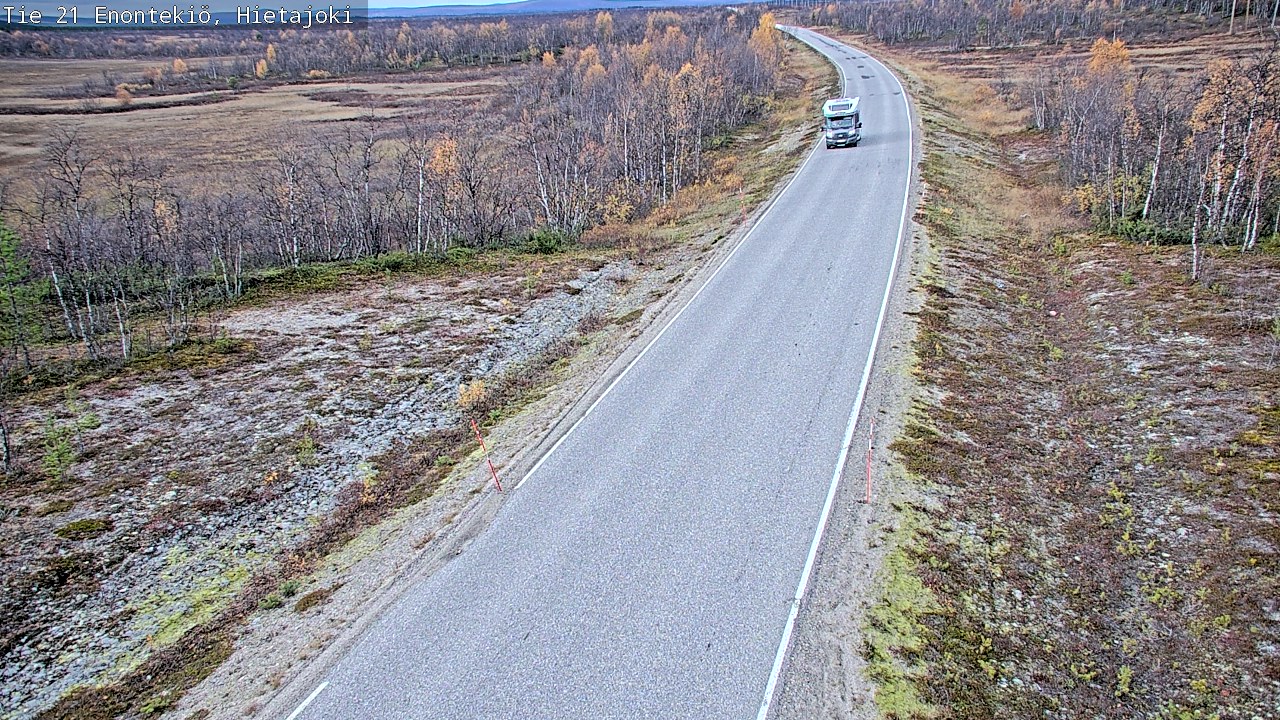 Weather Camera Image Road 21 Enontekiö, Hietajoki, Enontekiö, Lappi