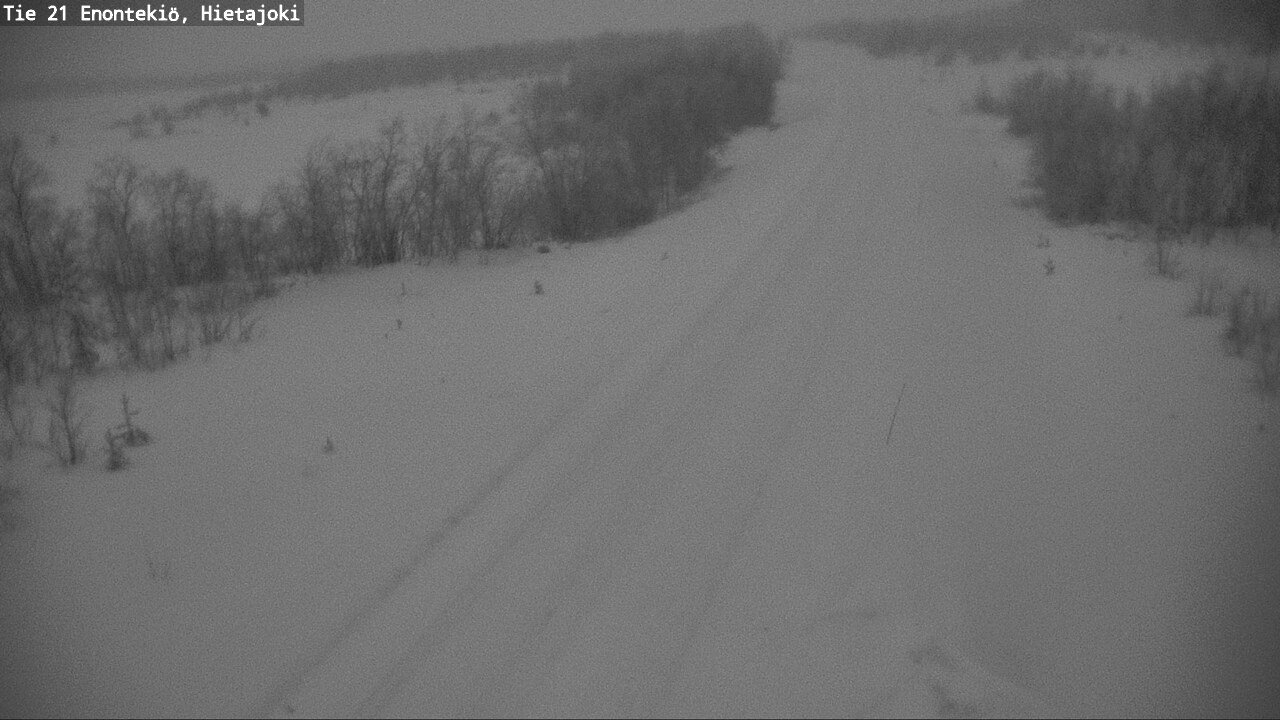 Weather Camera Image Väg 21 Enontekis, Hietajoki, Enontekiö, Lappi