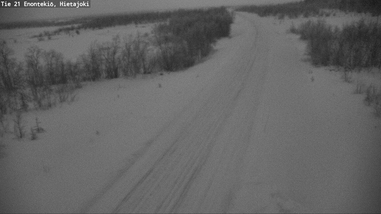 Weather Camera Image Väg 21 Enontekis, Hietajoki, Enontekiö, Lappi