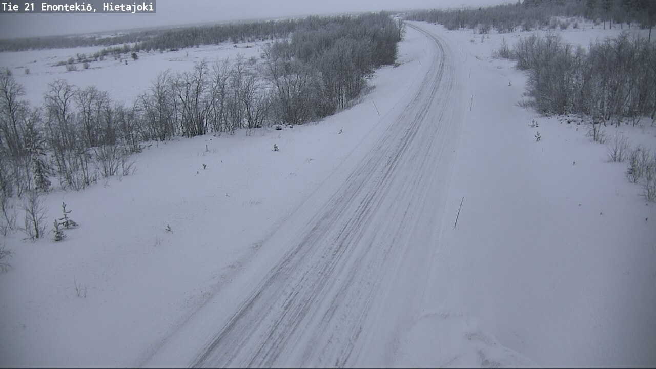 Weather Camera Image Väg 21 Enontekis, Hietajoki, Enontekiö, Lappi