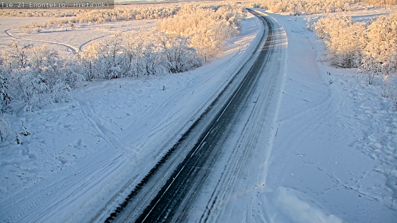 Weather Camera Image Väg 21 Enontekis, Hietajoki, Enontekiö, Lappi