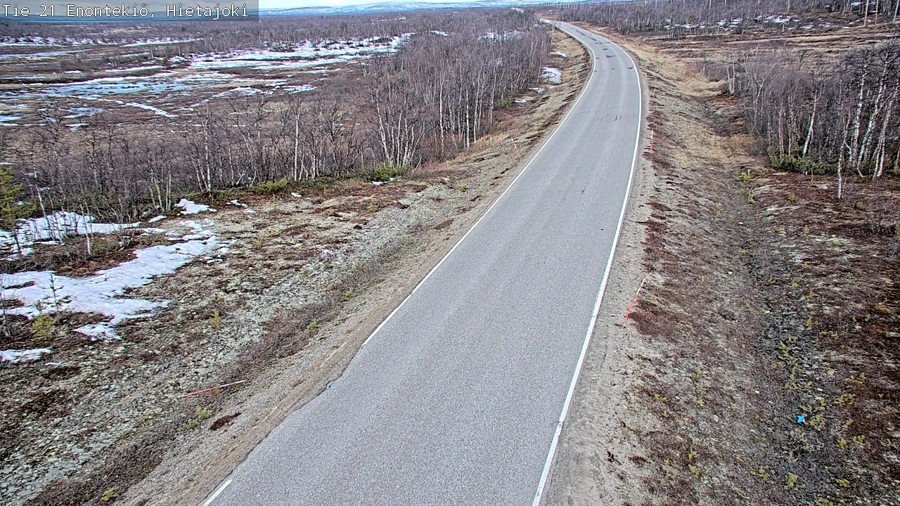 Weather Camera Image Road 21 Enontekiö, Hietajoki, Enontekiö, Lappi