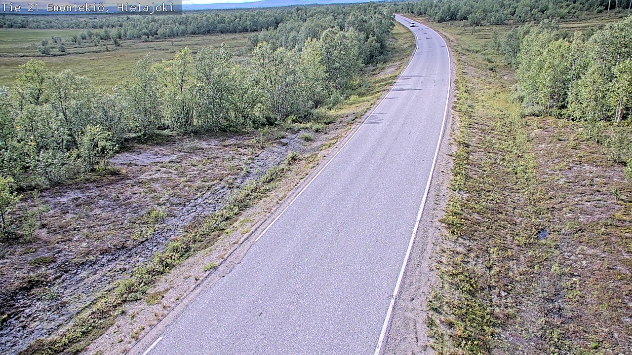 Weather Camera Image Road 21 Enontekiö, Hietajoki, Enontekiö, Lappi