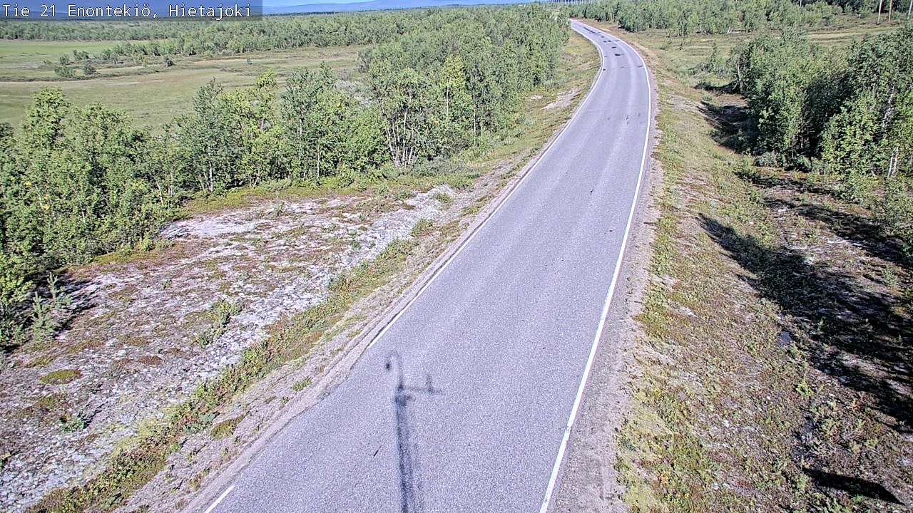 Weather Camera Image Road 21 Enontekiö, Hietajoki, Enontekiö, Lappi