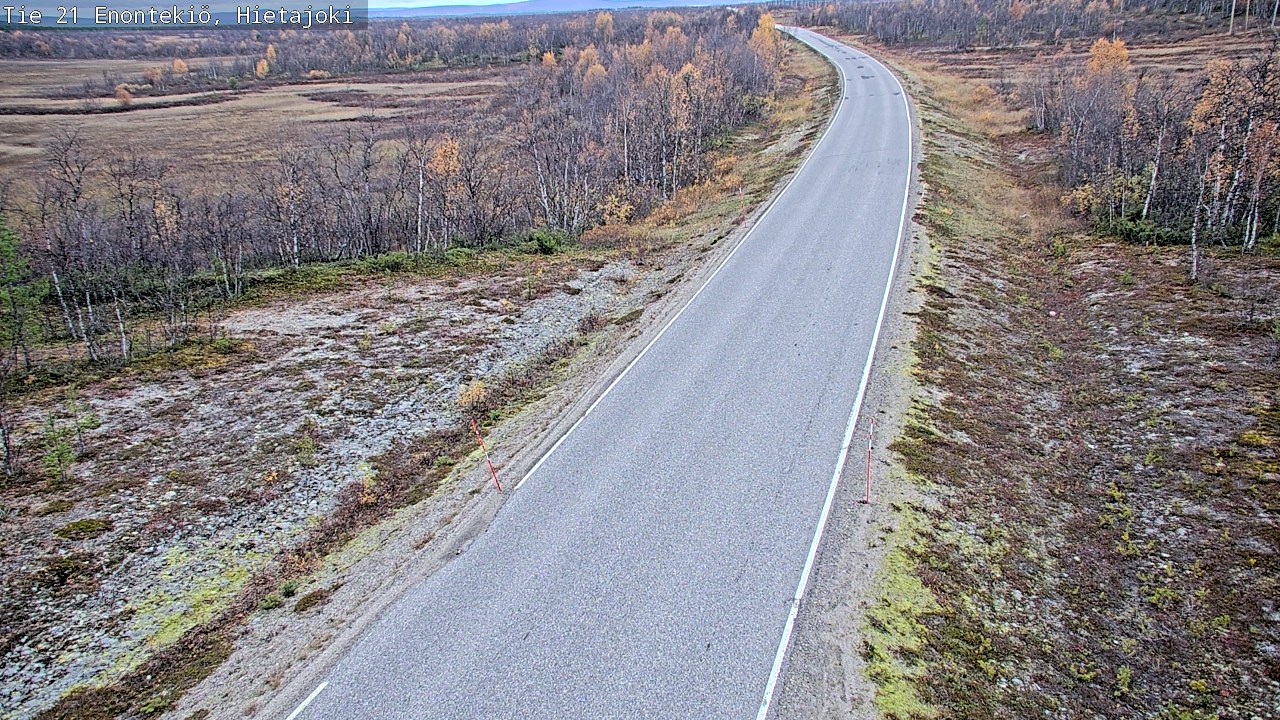 Weather Camera Image Road 21 Enontekiö, Hietajoki, Enontekiö, Lappi