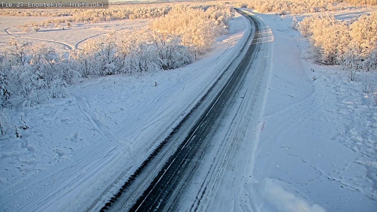 Weather Camera Image Väg 21 Enontekis, Hietajoki, Enontekiö, Lappi