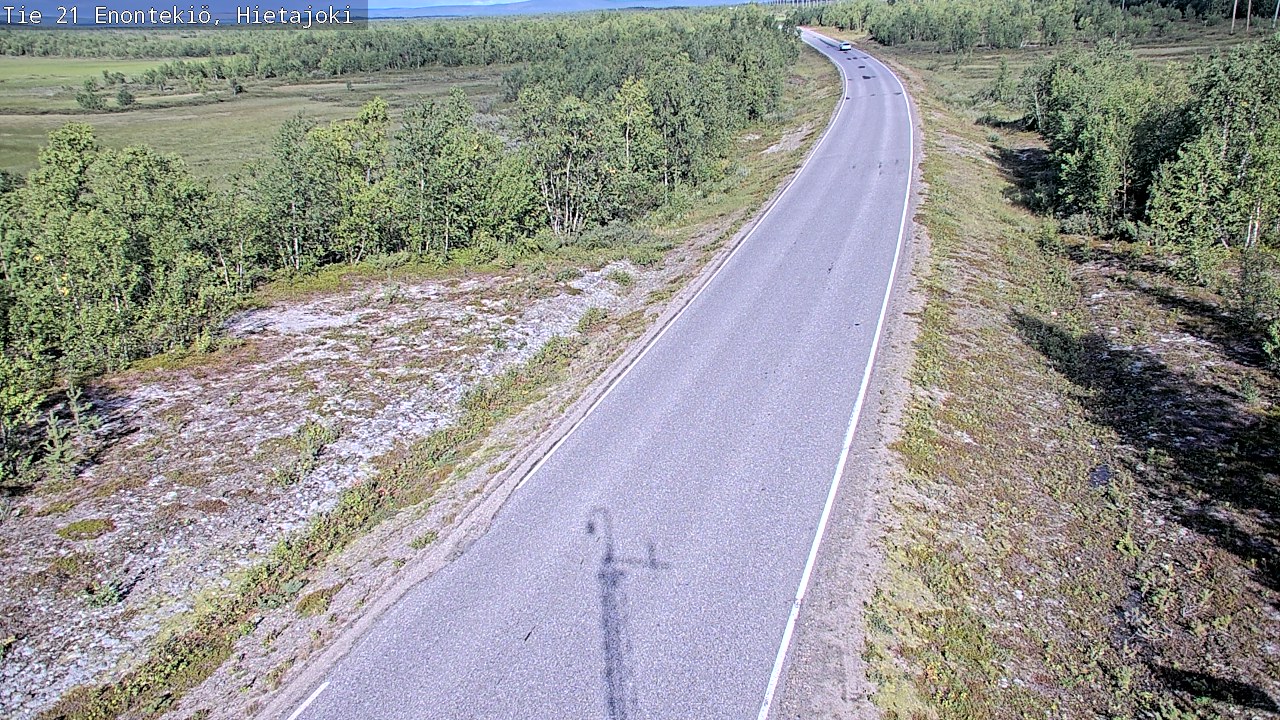 Weather Camera Image Road 21 Enontekiö, Hietajoki, Enontekiö, Lappi