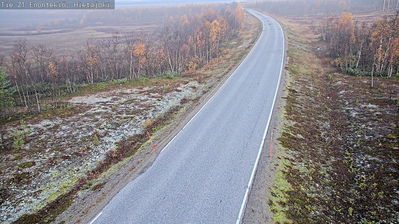 Weather Camera Image Road 21 Enontekiö, Hietajoki, Enontekiö, Lappi