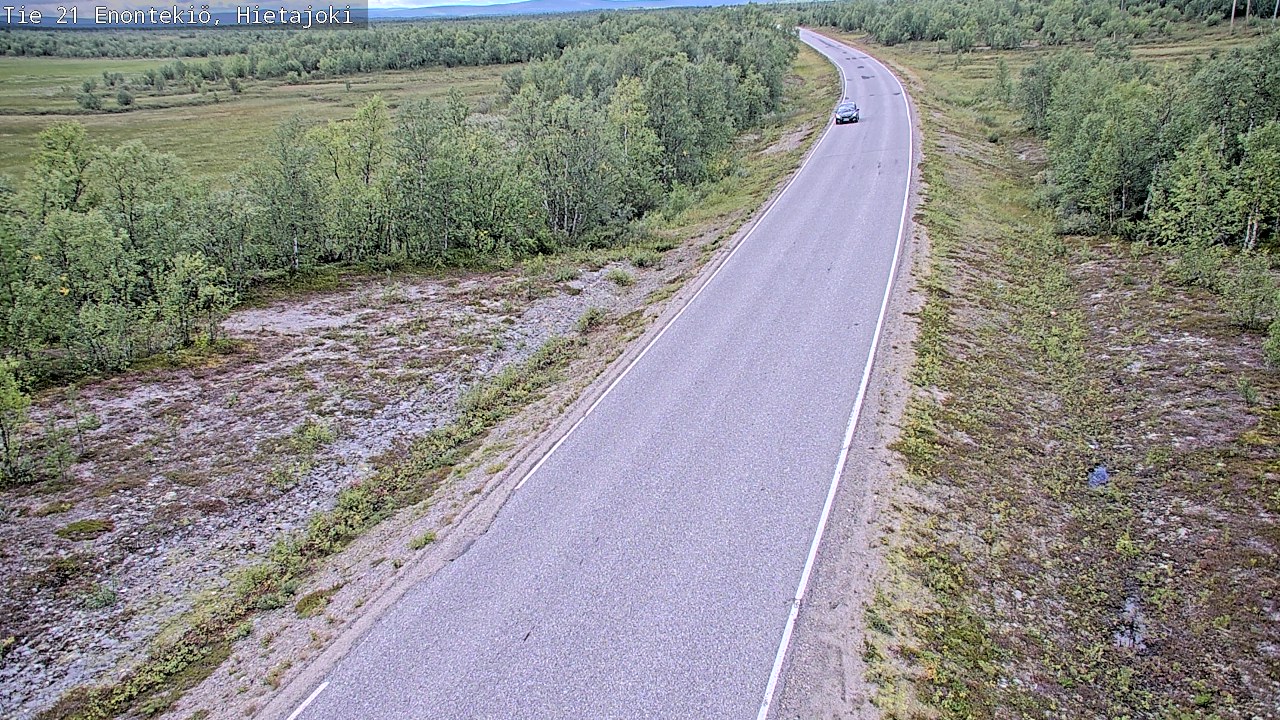 Weather Camera Image Road 21 Enontekiö, Hietajoki, Enontekiö, Lappi