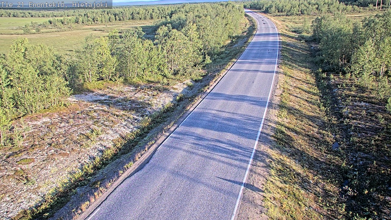 Weather Camera Image Road 21 Enontekiö, Hietajoki, Enontekiö, Lappi
