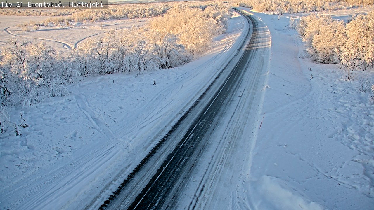 Weather Camera Image Väg 21 Enontekis, Hietajoki, Enontekiö, Lappi