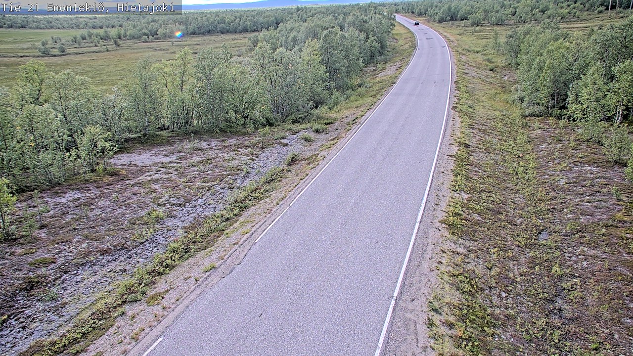 Weather Camera Image Road 21 Enontekiö, Hietajoki, Enontekiö, Lappi