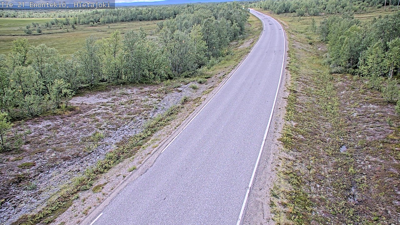 Weather Camera Image Road 21 Enontekiö, Hietajoki, Enontekiö, Lappi