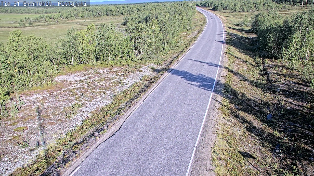 Weather Camera Image Road 21 Enontekiö, Hietajoki, Enontekiö, Lappi