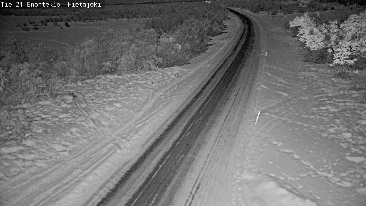 Weather Camera Image Väg 21 Enontekis, Hietajoki, Enontekiö, Lappi