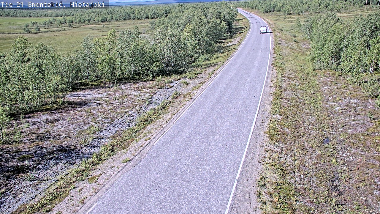 Weather Camera Image Road 21 Enontekiö, Hietajoki, Enontekiö, Lappi