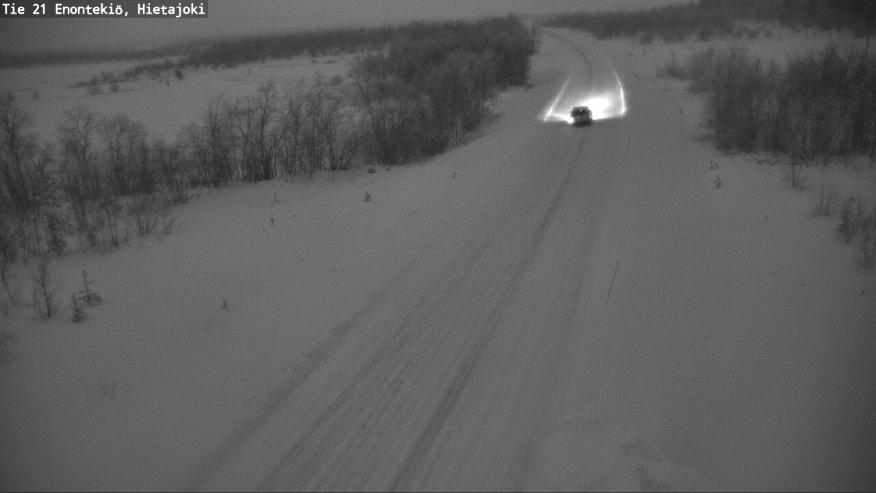 Weather Camera Image Väg 21 Enontekis, Hietajoki, Enontekiö, Lappi