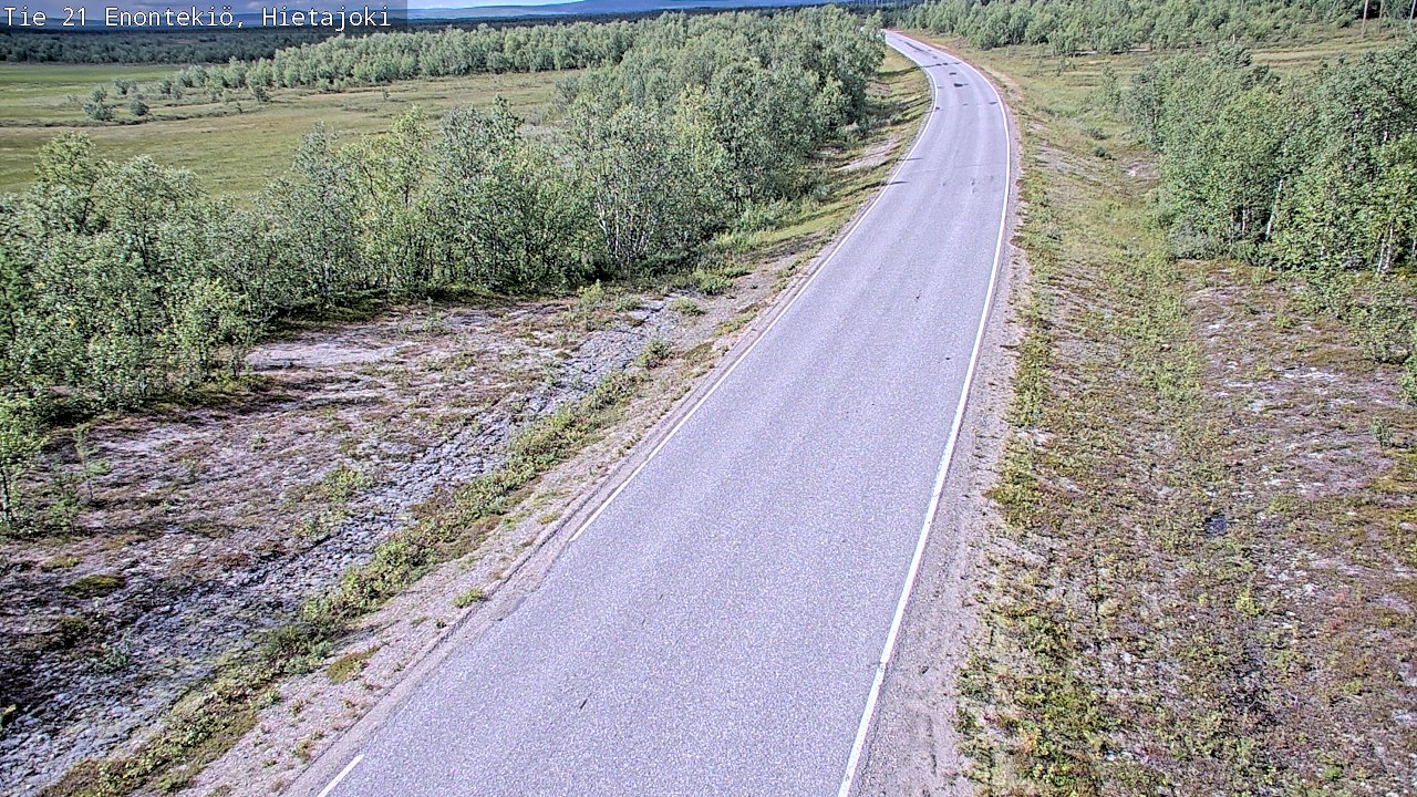 Weather Camera Image Road 21 Enontekiö, Hietajoki, Enontekiö, Lappi