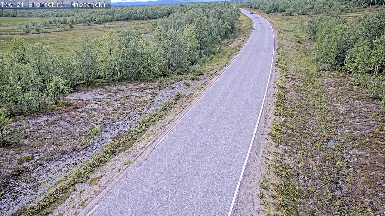 Weather Camera Image Road 21 Enontekiö, Hietajoki, Enontekiö, Lappi