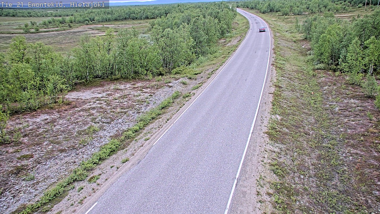 Weather Camera Image Road 21 Enontekiö, Hietajoki, Enontekiö, Lappi