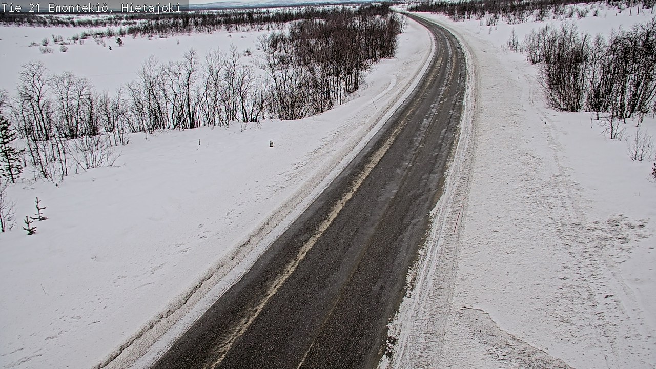 Weather Camera Image Road 21 Enontekiö, Hietajoki, Enontekiö, Lappi