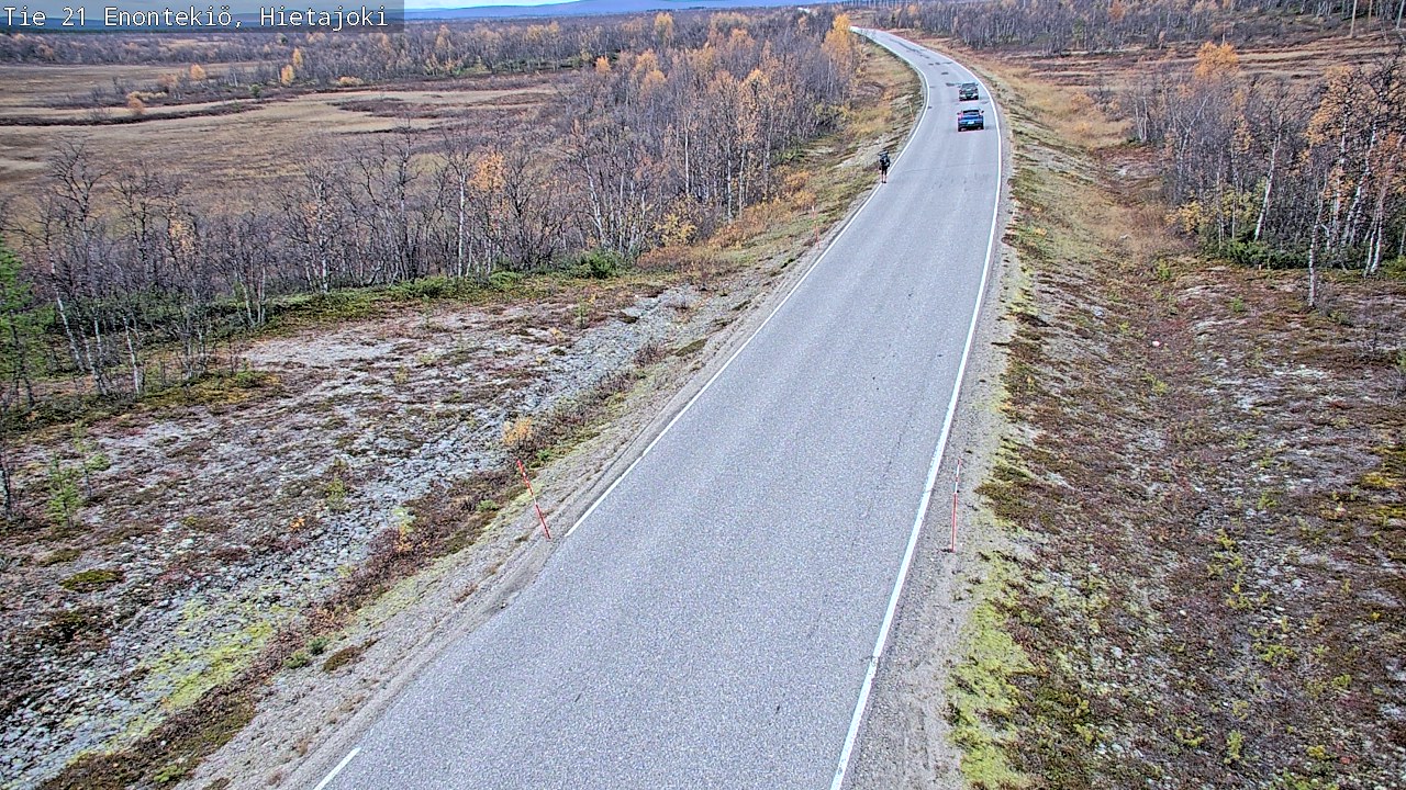 Weather Camera Image Road 21 Enontekiö, Hietajoki, Enontekiö, Lappi