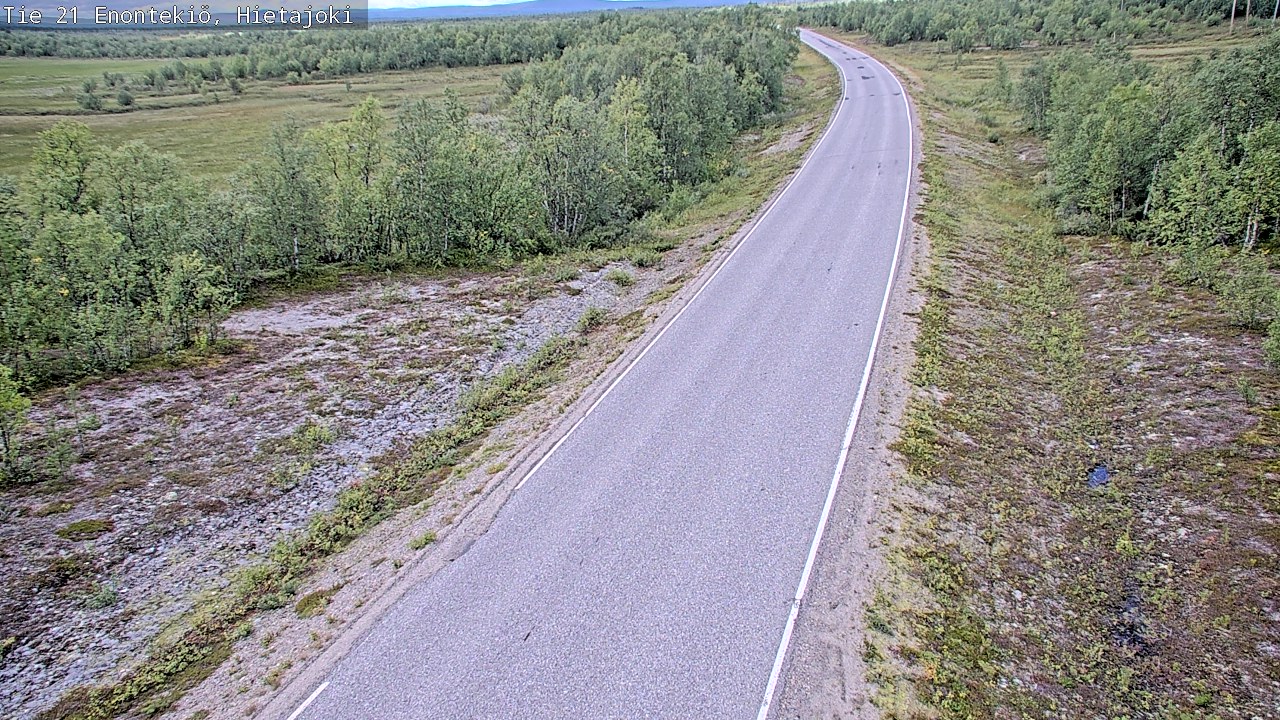 Weather Camera Image Road 21 Enontekiö, Hietajoki, Enontekiö, Lappi