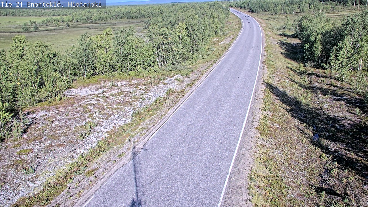 Weather Camera Image Road 21 Enontekiö, Hietajoki, Enontekiö, Lappi