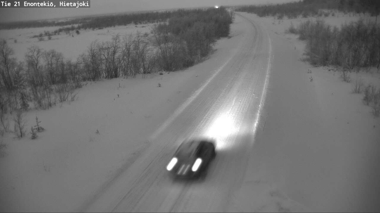 Weather Camera Image Väg 21 Enontekis, Hietajoki, Enontekiö, Lappi
