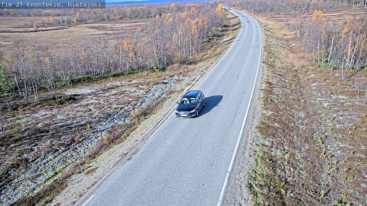 Weather Camera Image Road 21 Enontekiö, Hietajoki, Enontekiö, Lappi