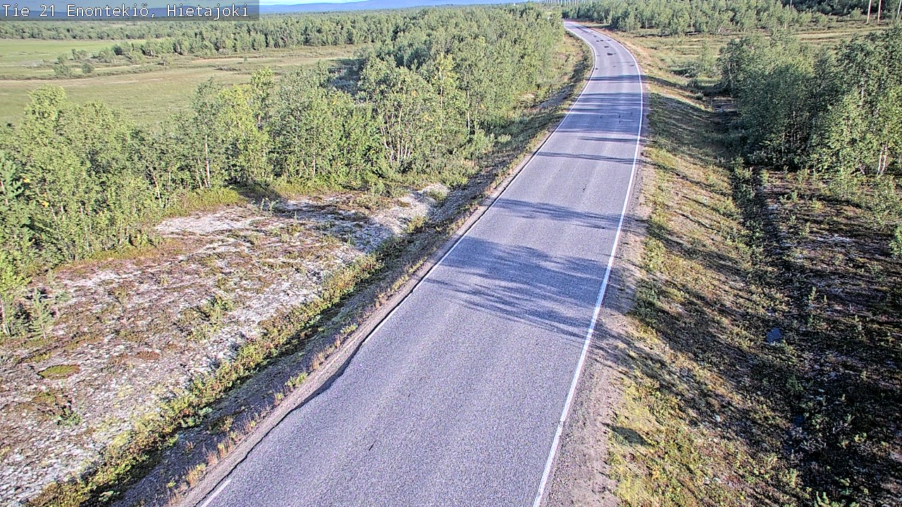 Weather Camera Image Road 21 Enontekiö, Hietajoki, Enontekiö, Lappi