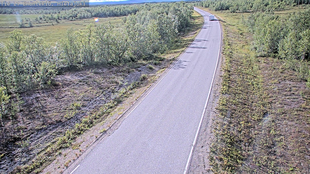 Weather Camera Image Road 21 Enontekiö, Hietajoki, Enontekiö, Lappi