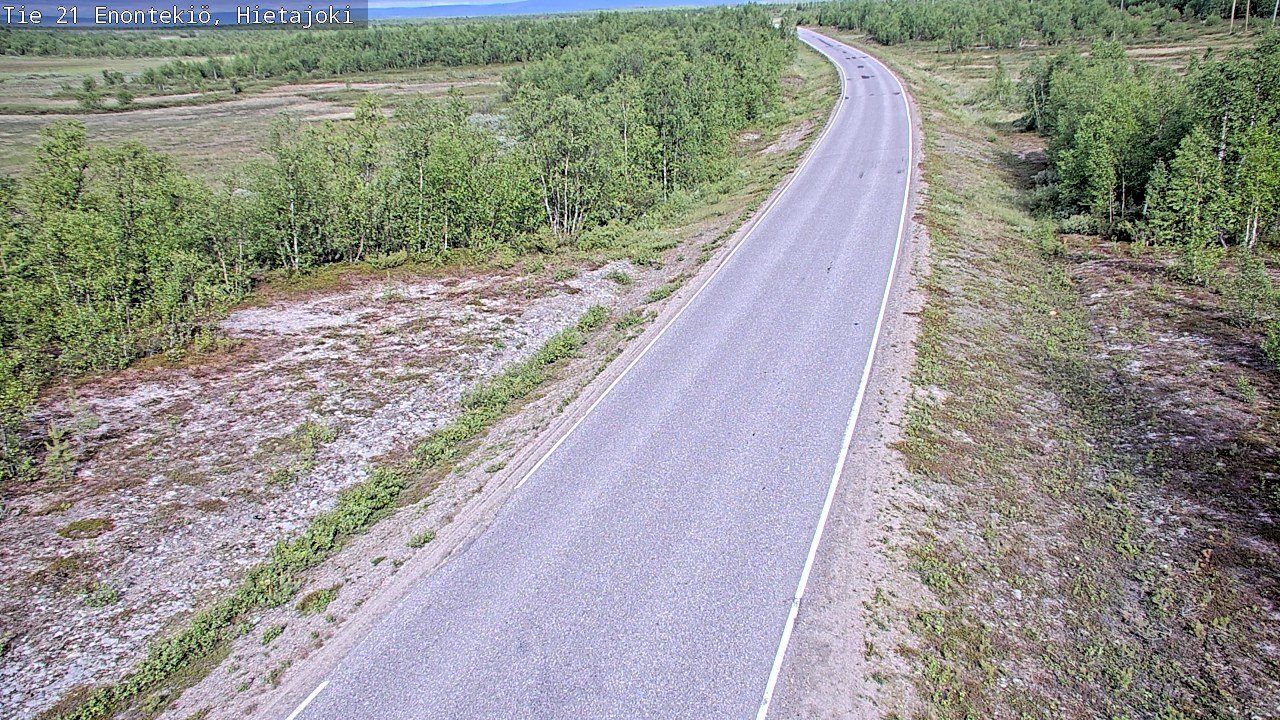Weather Camera Image Väg 21 Enontekis, Hietajoki, Enontekiö, Lappi