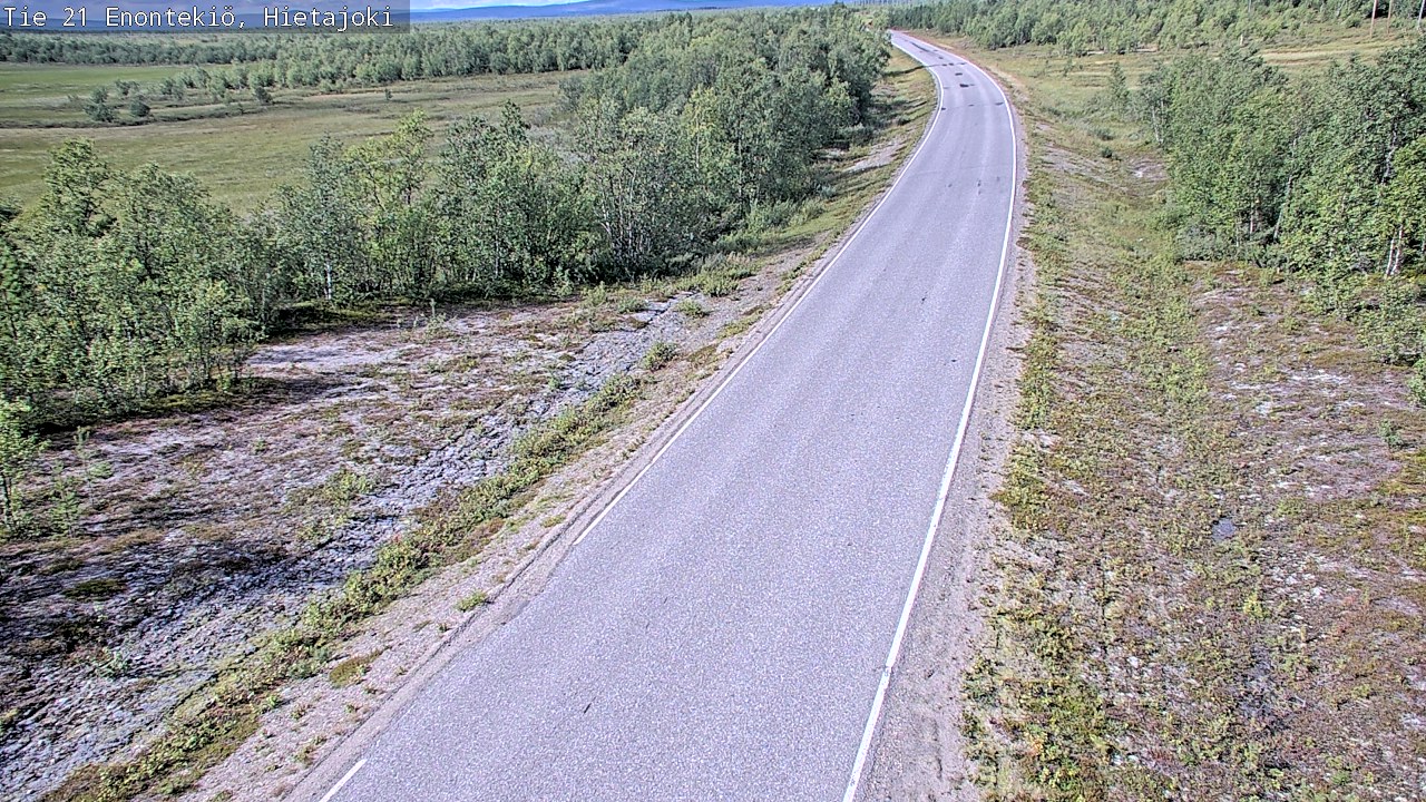 Weather Camera Image Road 21 Enontekiö, Hietajoki, Enontekiö, Lappi