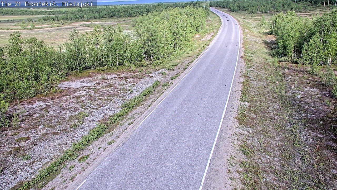 Weather Camera Image Väg 21 Enontekis, Hietajoki, Enontekiö, Lappi