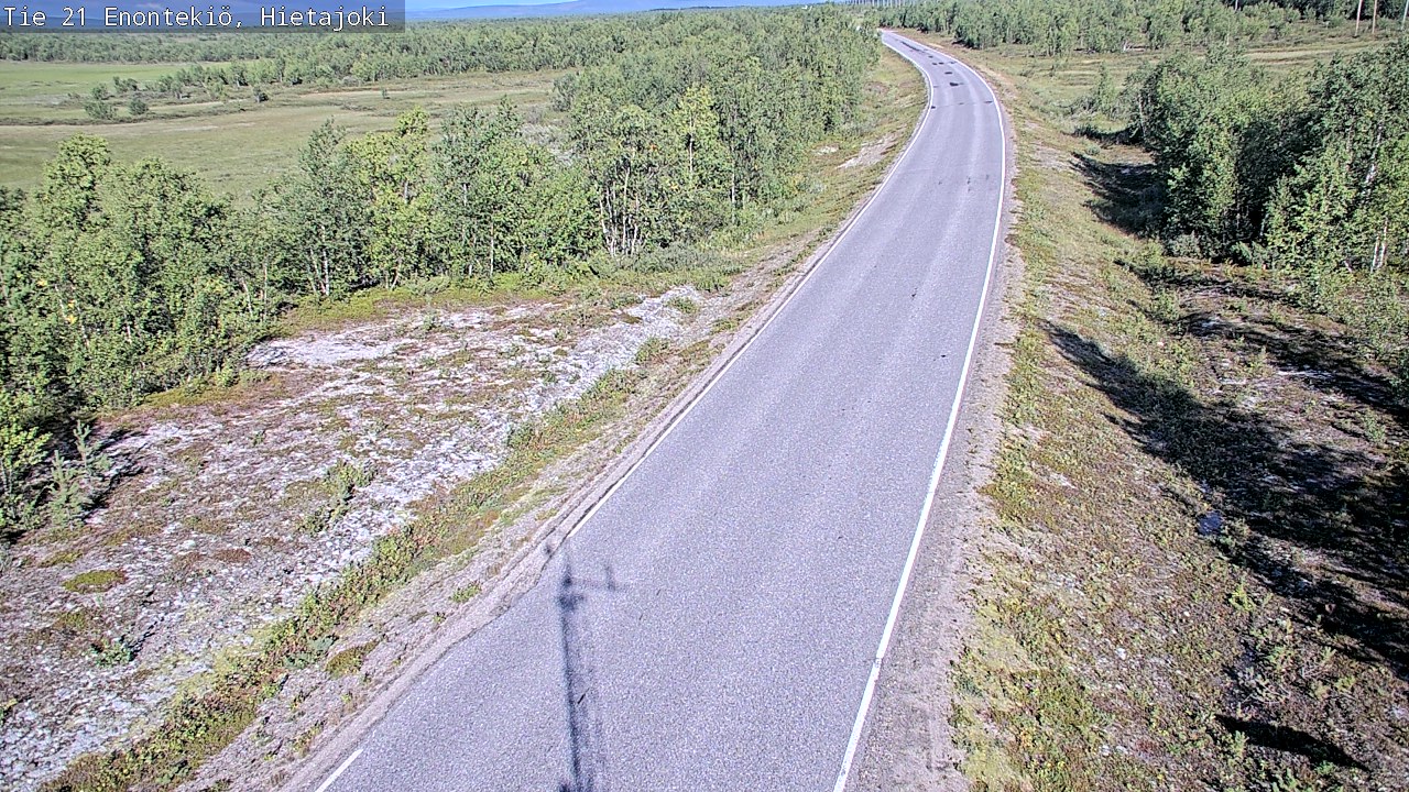 Weather Camera Image Road 21 Enontekiö, Hietajoki, Enontekiö, Lappi