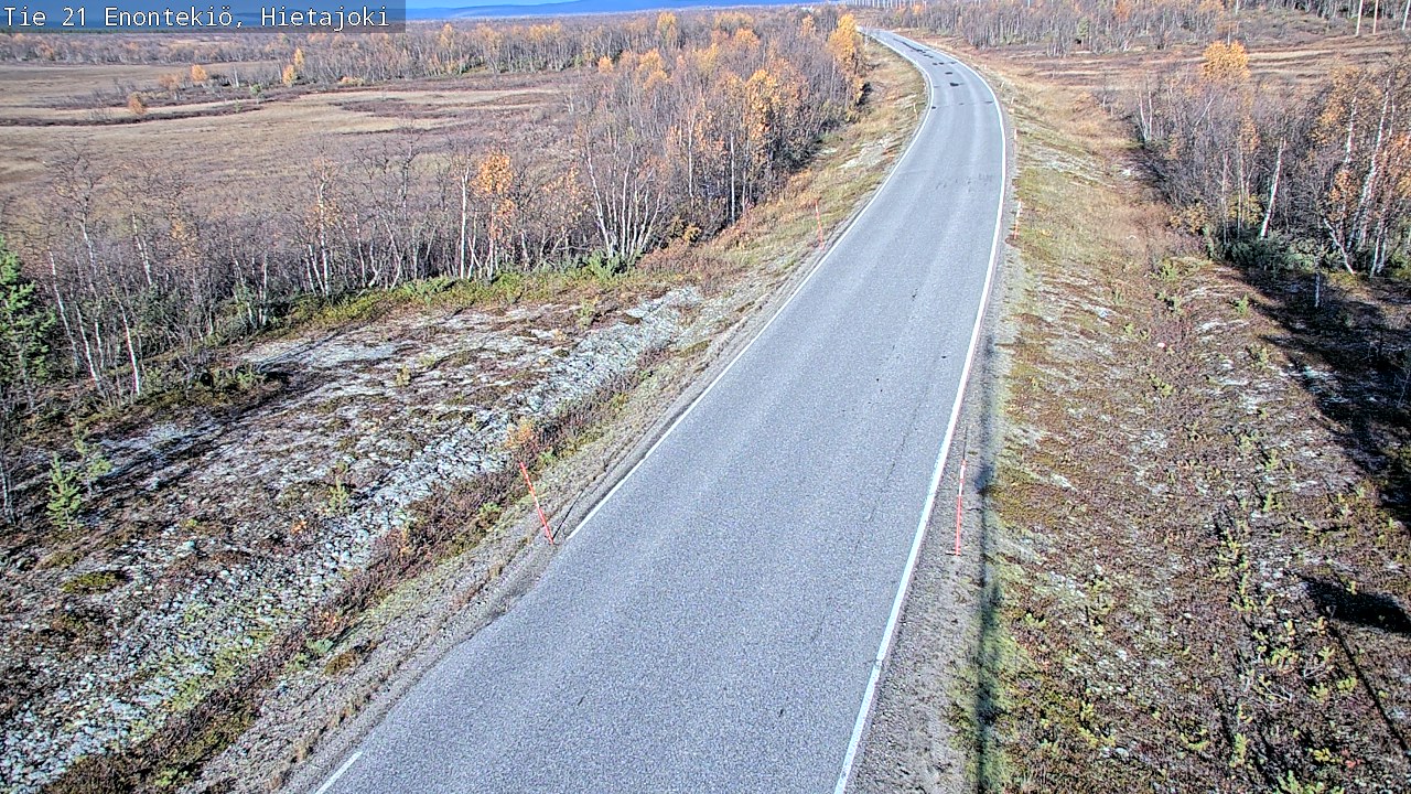 Weather Camera Image Road 21 Enontekiö, Hietajoki, Enontekiö, Lappi
